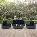 Modway Furniture Outdoor Seating Sets EEI-1882-CHC-NAV-SET IMAGE 7