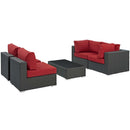 Modway Furniture Outdoor Seating Sets EEI-1882-CHC-RED-SET IMAGE 3