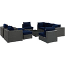 Modway Furniture Outdoor Seating Sets EEI-1888-CHC-NAV-SET IMAGE 2
