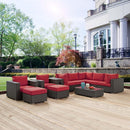 Modway Furniture Outdoor Seating Sets EEI-1888-CHC-RED-SET IMAGE 10