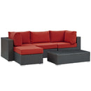 Modway Furniture Outdoor Seating Sets EEI-1890-CHC-RED-SET IMAGE 2