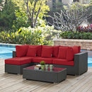 Modway Furniture Outdoor Seating Sets EEI-1890-CHC-RED-SET IMAGE 7