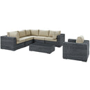 Modway Furniture Outdoor Seating Sets EEI-1892-GRY-BEI-SET IMAGE 3