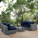 Modway Furniture Outdoor Seating Sets EEI-1896-GRY-NAV-SET IMAGE 7