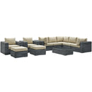 Modway Furniture Outdoor Seating Sets EEI-1902-GRY-BEI-SET IMAGE 1