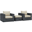 Modway Furniture Outdoor Seating Sets EEI-1905-GRY-BEI-SET IMAGE 2