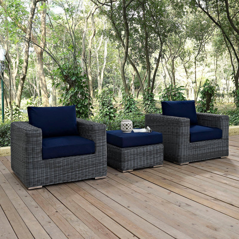 Modway Furniture Outdoor Seating Sets EEI-1905-GRY-NAV-SET IMAGE 6