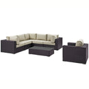 Modway Furniture Outdoor Seating Sets EEI-2157-EXP-BEI-SET IMAGE 3