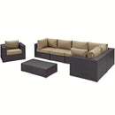 Modway Furniture Outdoor Seating Sets EEI-2157-EXP-MOC-SET IMAGE 4