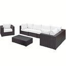 Modway Furniture Outdoor Seating Sets EEI-2157-EXP-WHI-SET IMAGE 4