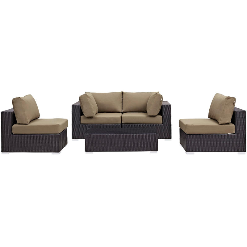 Modway Furniture Outdoor Seating Sets EEI-2163-EXP-MOC-SET IMAGE 2