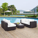 Modway Furniture Outdoor Seating Sets EEI-2163-EXP-WHI-SET IMAGE 7