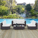 Modway Furniture Outdoor Seating Sets EEI-2163-EXP-WHI-SET IMAGE 8