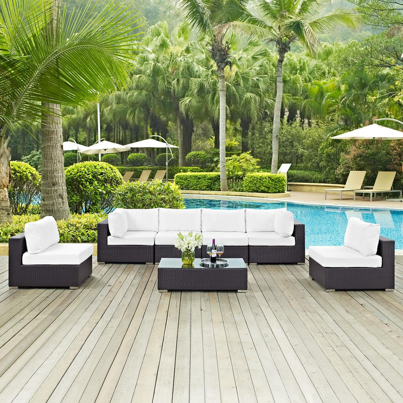 Modway Furniture Outdoor Seating Sets EEI-2164-EXP-WHI-SET IMAGE 9