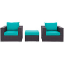 Modway Furniture Outdoor Seating Sets EEI-2174-EXP-TRQ-SET IMAGE 1