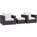 Modway Furniture Outdoor Seating Sets EEI-2174-EXP-WHI-SET IMAGE 2