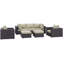 Modway Furniture Outdoor Seating Sets EEI-2200-EXP-BEI-SET IMAGE 1