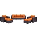 Modway Furniture Outdoor Seating Sets EEI-2200-EXP-ORA-SET IMAGE 2