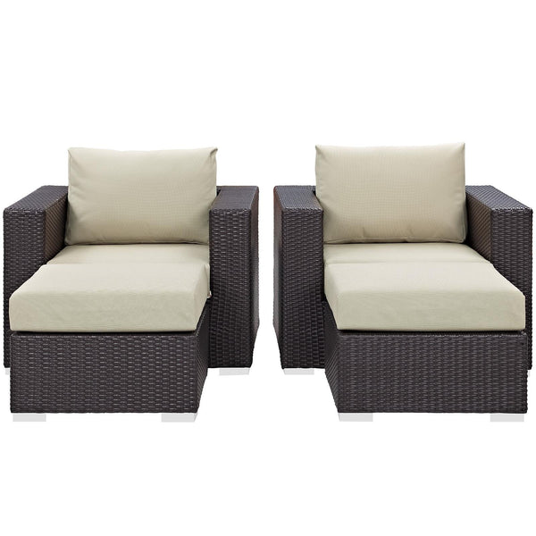 Modway Furniture Outdoor Seating Sets EEI-2202-EXP-BEI-SET IMAGE 1