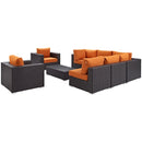 Modway Furniture Outdoor Seating Sets EEI-2203-EXP-ORA-SET IMAGE 2