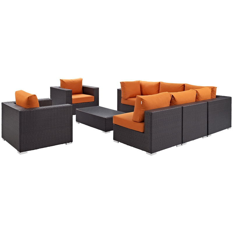 Modway Furniture Outdoor Seating Sets EEI-2203-EXP-ORA-SET IMAGE 2
