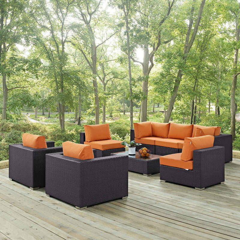 Modway Furniture Outdoor Seating Sets EEI-2203-EXP-ORA-SET IMAGE 8