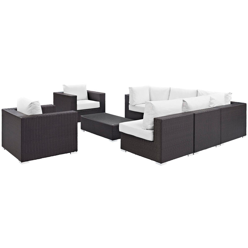 Modway Furniture Outdoor Seating Sets EEI-2203-EXP-WHI-SET IMAGE 2
