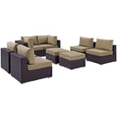 Modway Furniture Outdoor Seating Sets EEI-2204-EXP-MOC-SET IMAGE 2