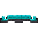 Modway Furniture Outdoor Seating Sets EEI-2205-EXP-TRQ-SET IMAGE 1