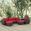 Modway Furniture Outdoor Seating Sets EEI-2207-EXP-RED-SET IMAGE 8