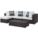 Modway Furniture Outdoor Seating Sets EEI-2362-EXP-WHI-SET IMAGE 1