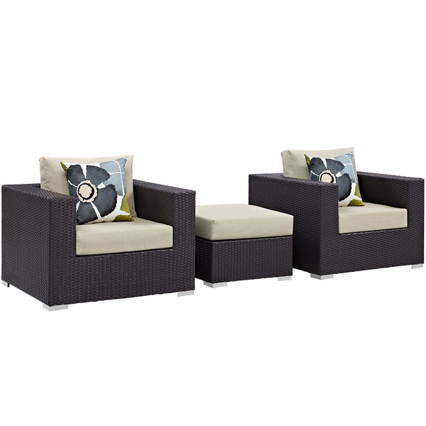 Modway Furniture Outdoor Seating Sets EEI-2363-EXP-BEI-SET IMAGE 1