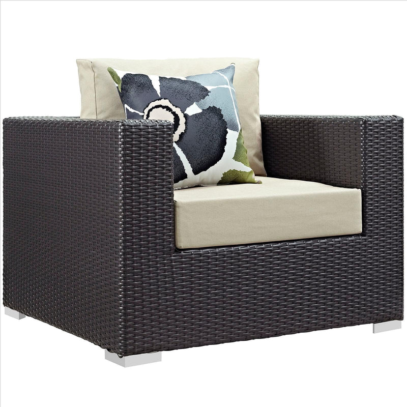 Modway Furniture Outdoor Seating Sets EEI-2363-EXP-BEI-SET IMAGE 2