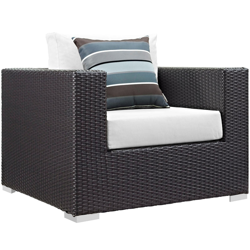 Modway Furniture Outdoor Seating Sets EEI-2363-EXP-WHI-SET IMAGE 2