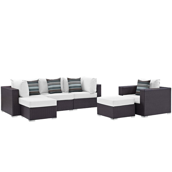 Modway Furniture Outdoor Seating Sets EEI-2372-EXP-WHI-SET IMAGE 1