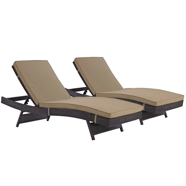 Modway Furniture Outdoor Seating Chaises EEI-2428-EXP-MOC-SET IMAGE 1