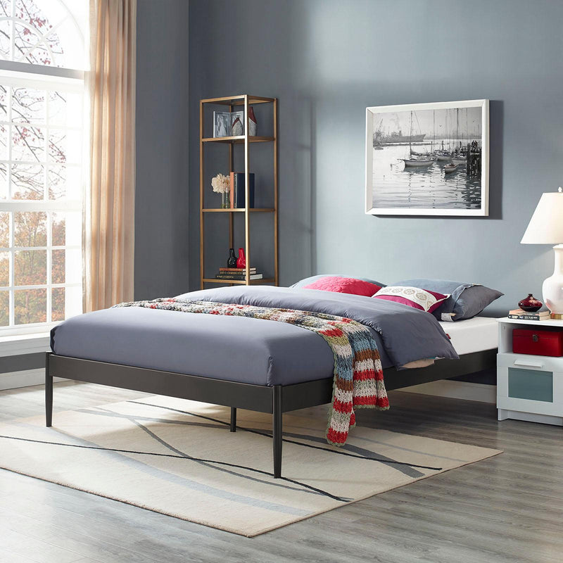 Modway Furniture King Bed Frame MOD-5475-BRN IMAGE 5