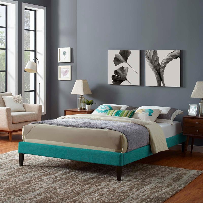 Modway Furniture King Bed Frame MOD-5901-TEA IMAGE 5