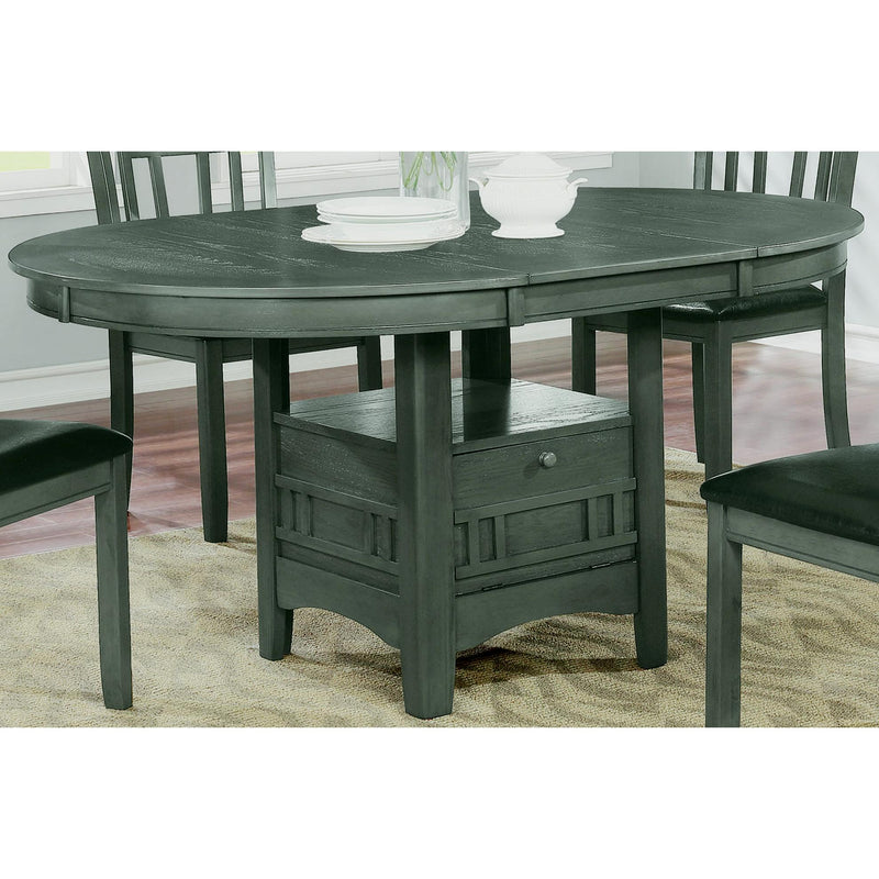 Coaster Furniture Oval Lavon Dining Table with Pedestal Base 108211 IMAGE 3