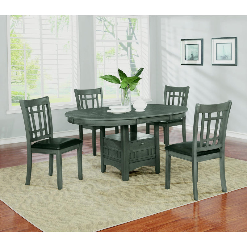 Coaster Furniture Oval Lavon Dining Table with Pedestal Base 108211 IMAGE 4