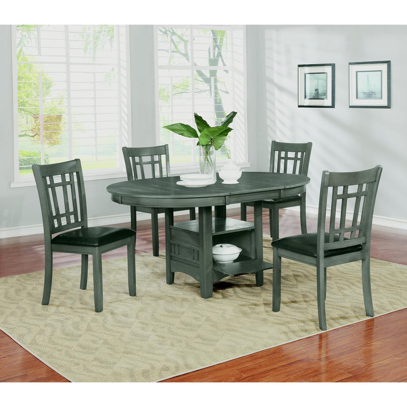Coaster Furniture Oval Lavon Dining Table with Pedestal Base 108211 IMAGE 5