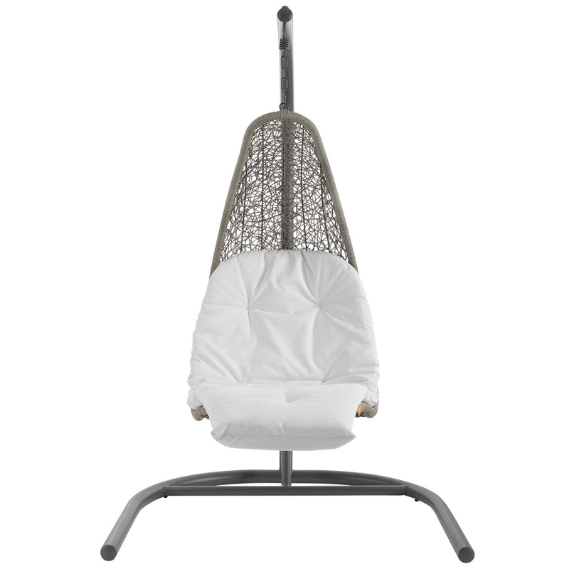 Modway Furniture Outdoor Seating Porch Swings EEI-2952-LGR-WHI IMAGE 2