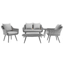 Modway Furniture Outdoor Seating Sets EEI-3178-GRY-GRY-SET IMAGE 1