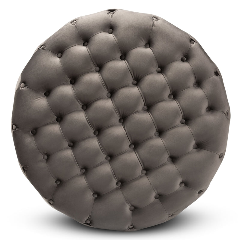 TSF-6689-Grey/Gold-Ottoman