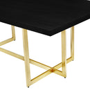 DT035GWB REAL WOOD VENEER DINING TABLE