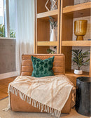 FURRY CHRISTMAS 18x18 PILLOW COVER- GREEN