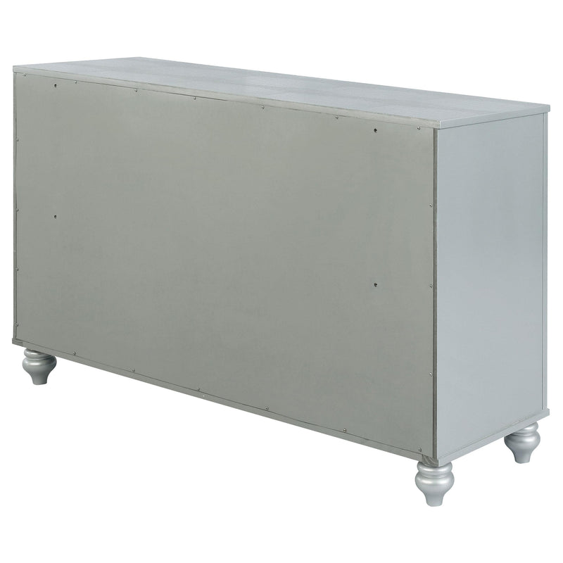  Coaster Furniture Gunnison 223213 6-Drawer Dresser - Silver Metallic IMAGE 7