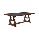  Coaster Furniture Brockway 110311 104-inch Extension Leaf Dining Table - Antique Java IMAGE 1