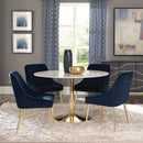 Coaster Furniture Mayette 192492 Upholstered Dining Side Chair - Blue (Set of 2) IMAGE 9