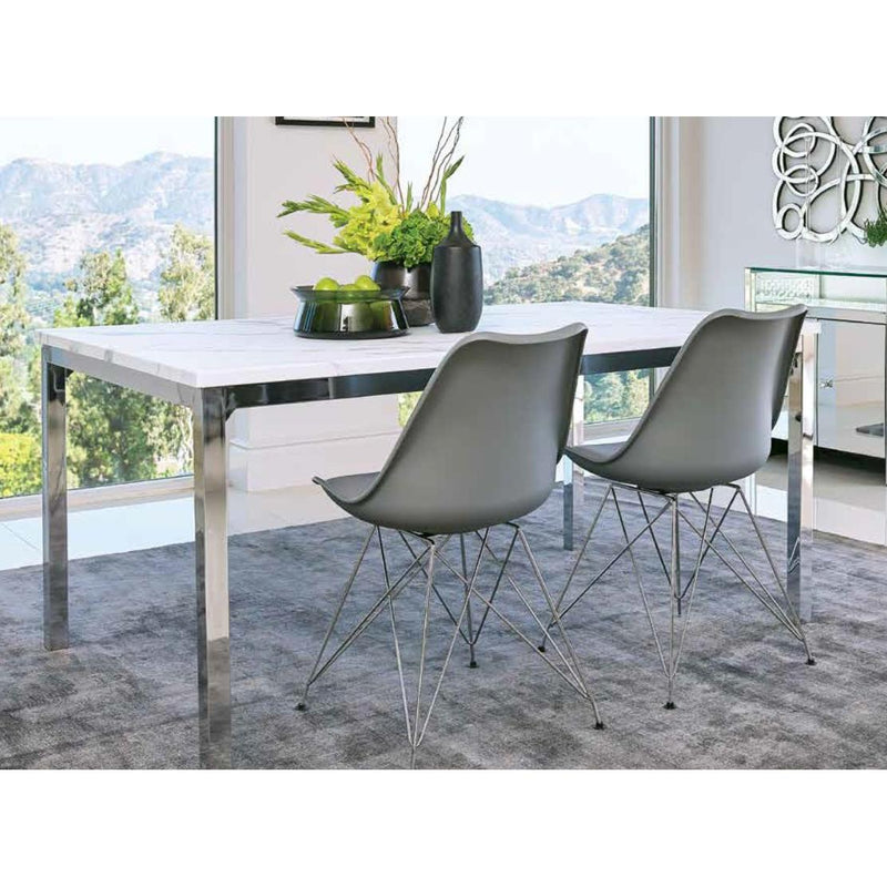 Coaster Furniture Athena Dining Table with Faux Marble Top 110101 IMAGE 6